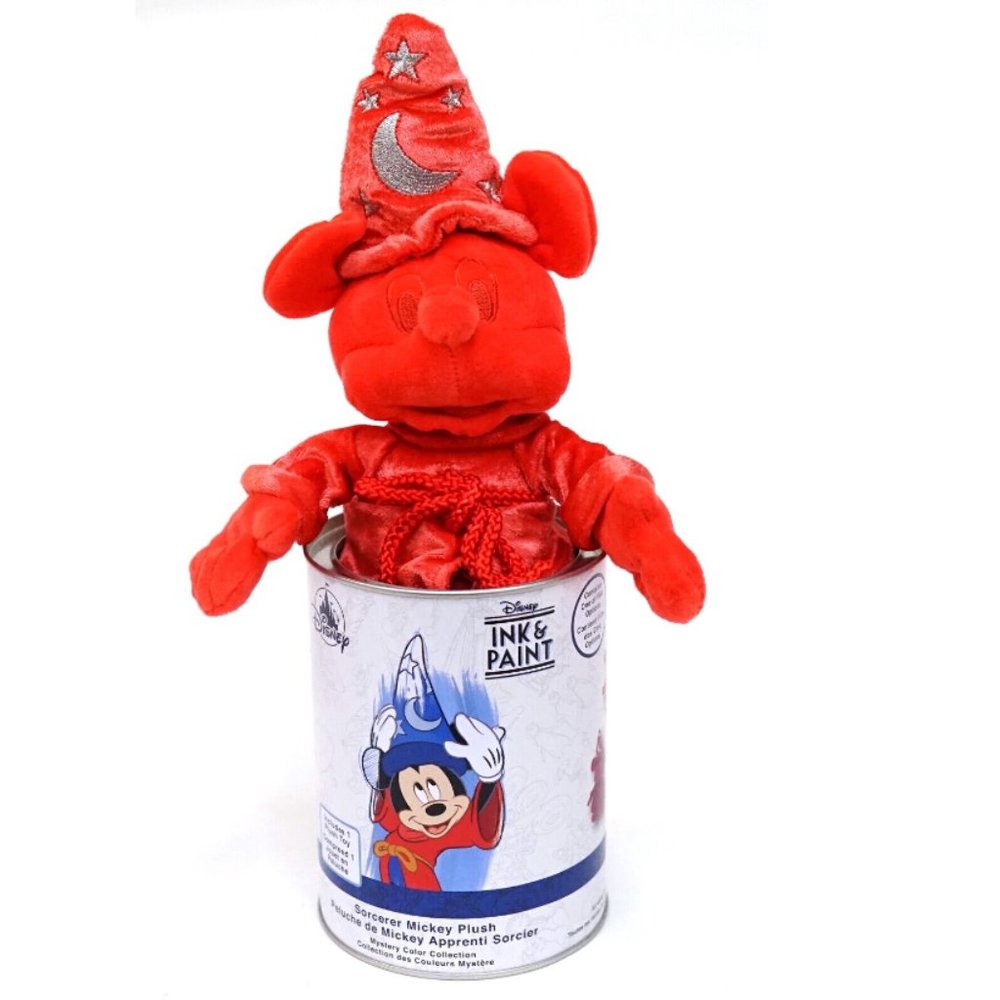 Disney Ink and Paint Red Sorcerer Mickey Mouse Plush